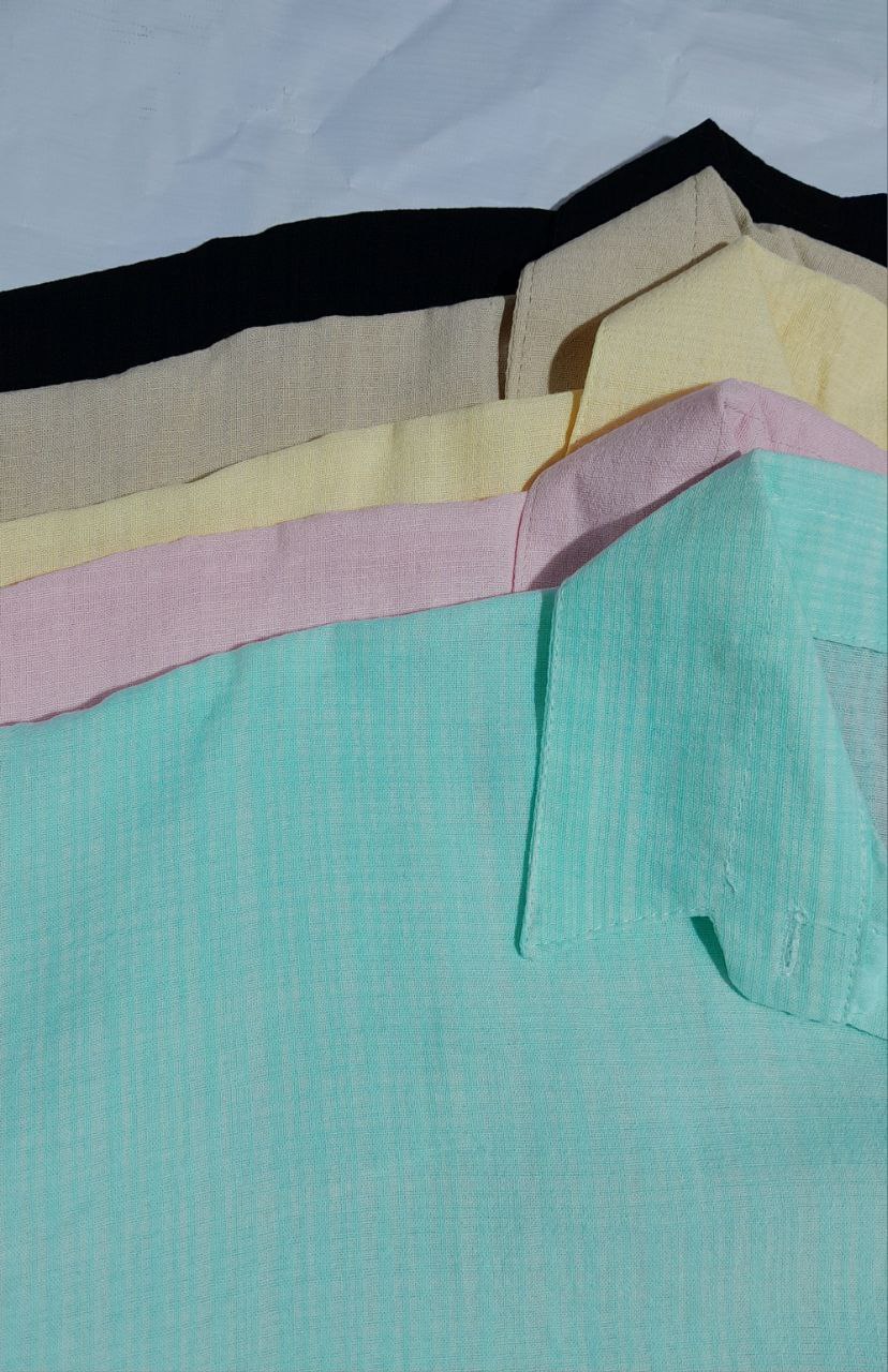 مانتو یقه ب آستین سه ربع