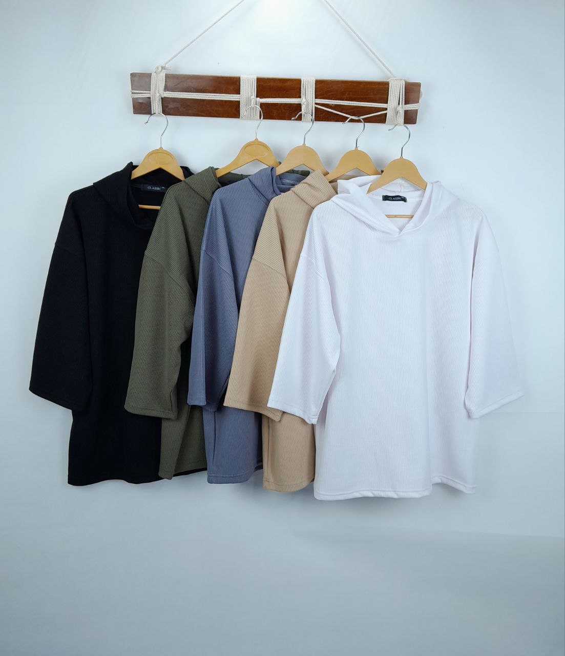 هودی  کلاه دار آستین سه ربع   